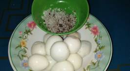 Hình ảnh món Trứng cút luộc chấm muối tiêu