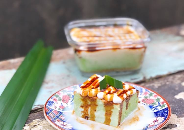Tres Leches (Bolu Tiga Susu) Pandan Gula Merah