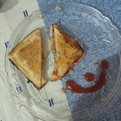 A picture of Paneer onion sandwich.