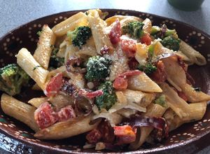 Una foto de Pasta del huerto