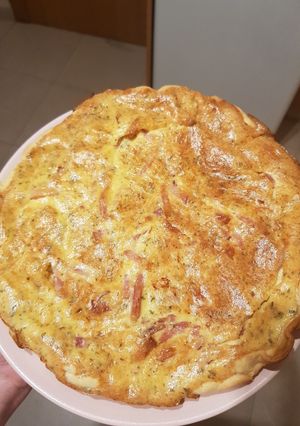 Una foto de Quiche de bacon y queso
