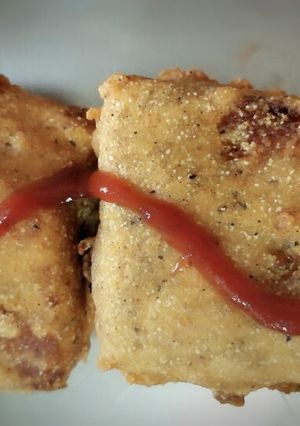 A picture of Stuffed bread pakora.
