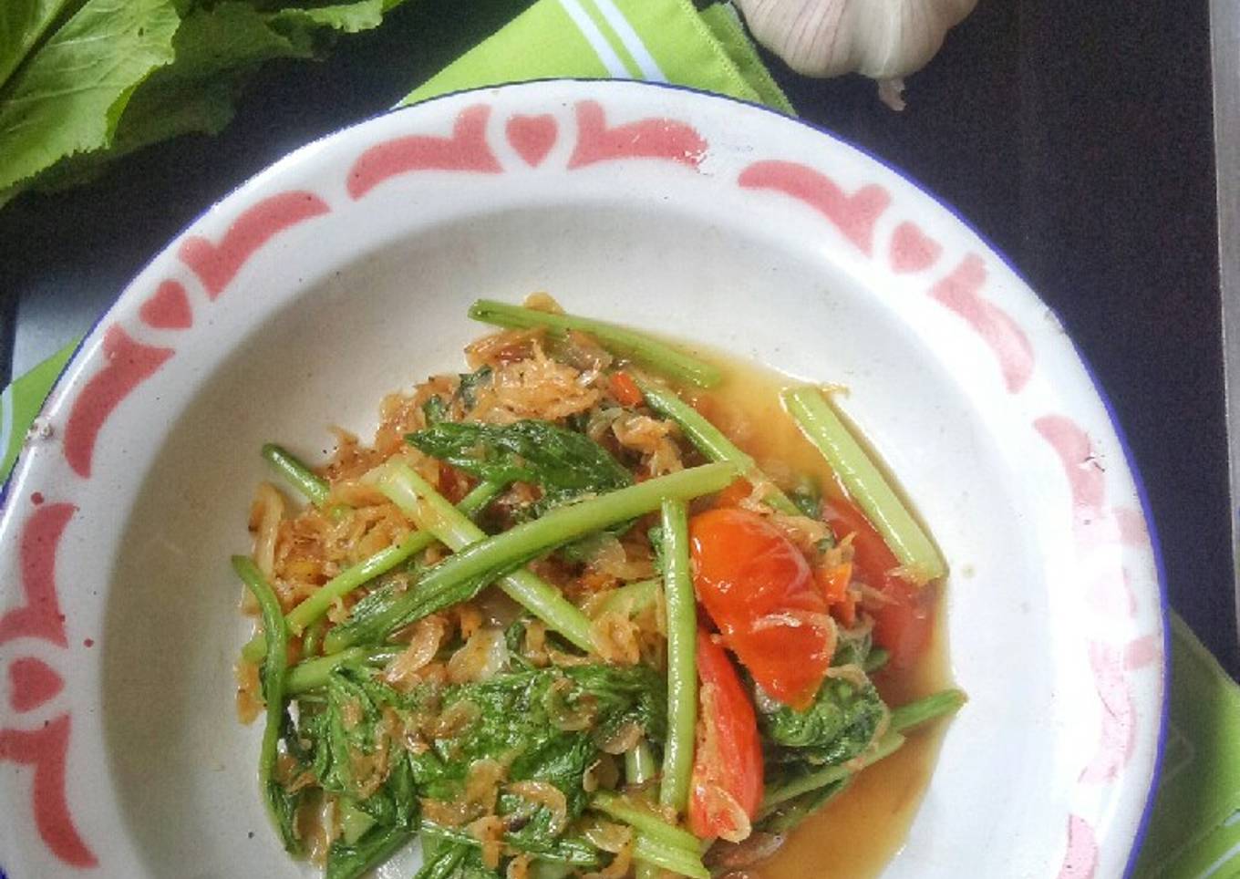 Pokcoy Tumis Rebon Pedas