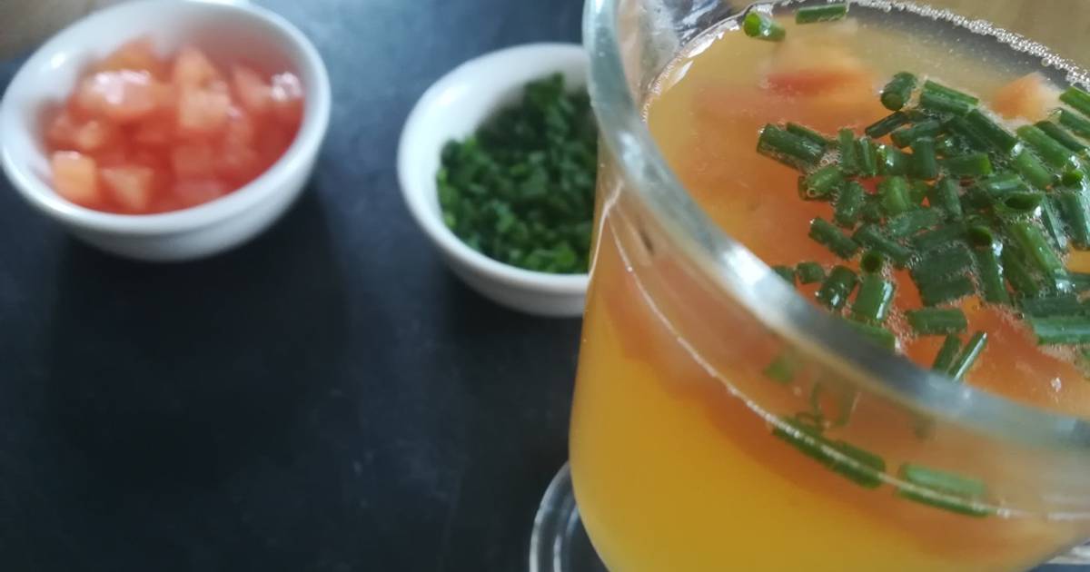 Tomato consomme Recipe by Uncle Matt's Cookery Lessons Cookpad