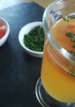 A picture of Tomato consomme.