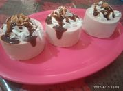 Una foto de gelatina chantilly