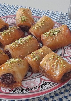 Una foto de Baklava de chocolate