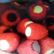 Mordiscos de frambuesas y chocolate