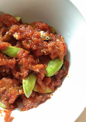 Foto resep Sambal bajak teri pete