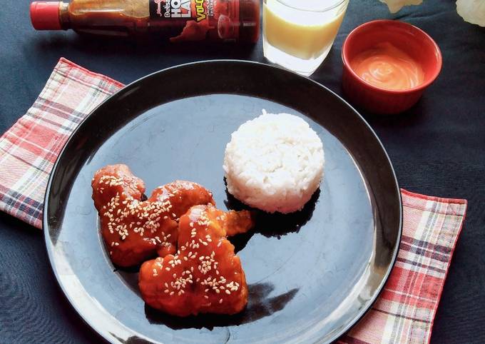 Bagaimana Menyiapkan Chicken wings saos volcano ala² richeese🐔 Anti Gagal