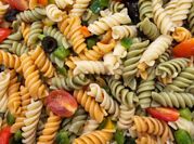 A picture of large spiral pasta