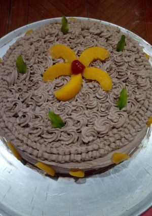 Una foto de Pastel de chocolate