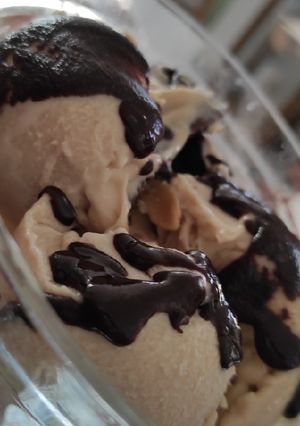 Φωτογραφία της συνταγής Σπιτικό vegan παγωτό Snickers 😍