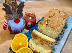 Une photo de Cake au skyr et liqueur d’orange sans œuf