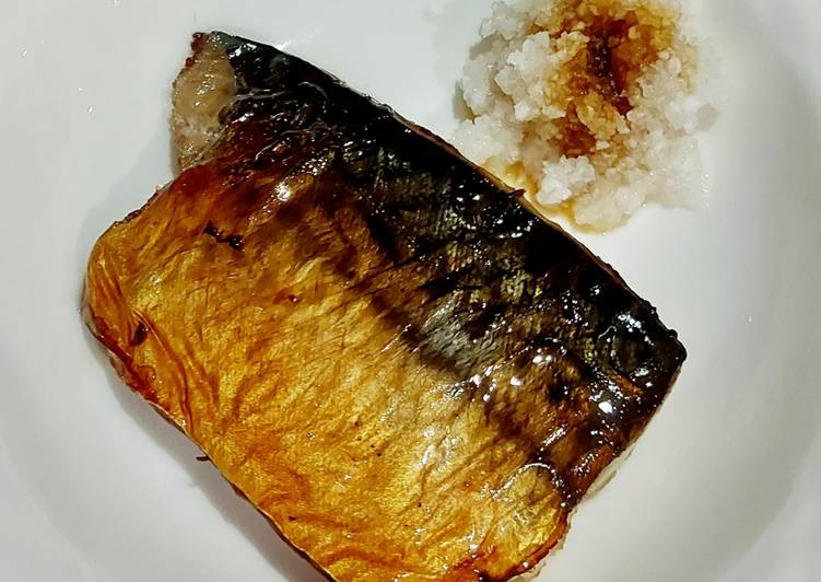 Masakan Populer Saba shioyaki (ikan panggang ala Jepang super simpel) Sedap Nikmat