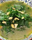 Canh rau ngót nấu nấm