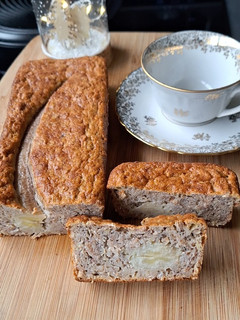 A picture of Banana bread aux flocons d’avoine.