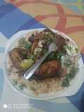 Mughalai egg stuffed murg mussallam platter