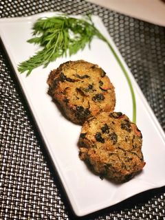 Una foto de Hamburguesas de quinoa y espinacas