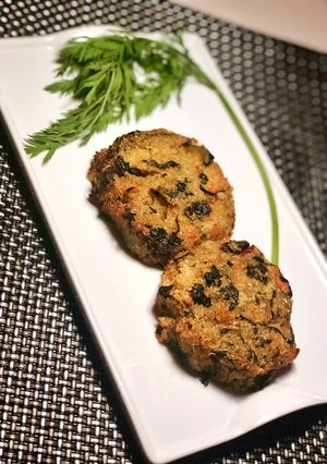 Una foto de Hamburguesas de quinoa y espinacas