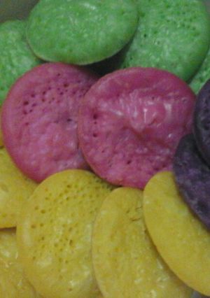 Foto resep Surabi pelangi manis (step by step)