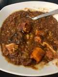Fully Loaded Lentils (with Chorizo, Blood Sausage...) in a Crockpot
