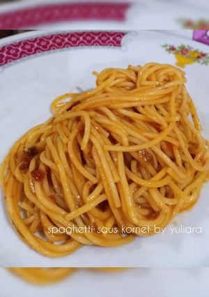 Foto resep Spaghetti Saus Kornet