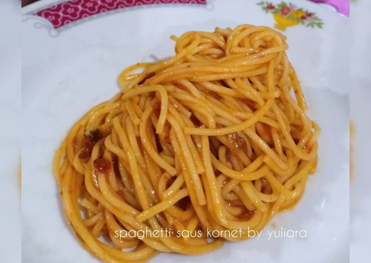 Spaghetti Saus Kornet