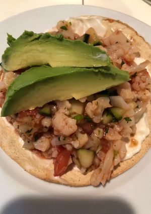 Una foto de Ceviche de coliflor
