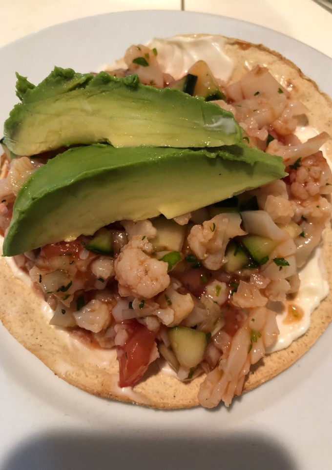 Una foto de Ceviche de coliflor