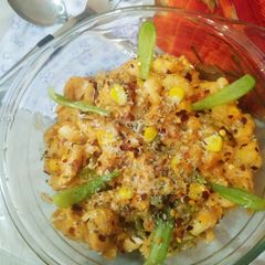 A picture of Cheesy Corn Pasta.