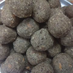 Alsi dry fruit ladoo A picture of Alsi dry fruit ladoo.