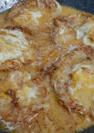 Foto resep Telur ceplok kuah kari