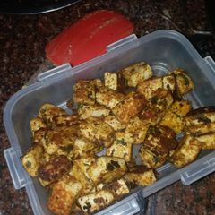 A picture of Oil ghee butter free paneer tikka.