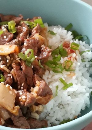 Foto resep 23. Daging sapi tumis kimchi
