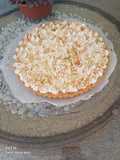 Tarte de lima e merengue com base de bolacha