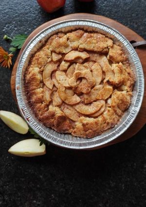 Una foto de Pie de manzana con canela 🇻🇪