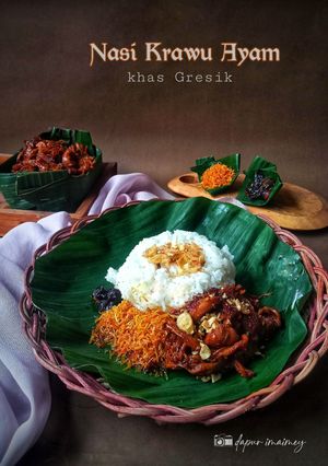 Foto resep Nasi Krawu Ayam khas Gresik