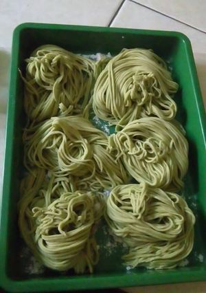 Foto resep Mie hijau sawi