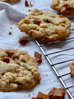 Une photo de Cookies spéculoos - chocolat blanc