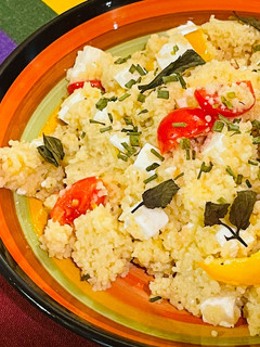 Foto di Cous cous con feta e pomodorini alla menta