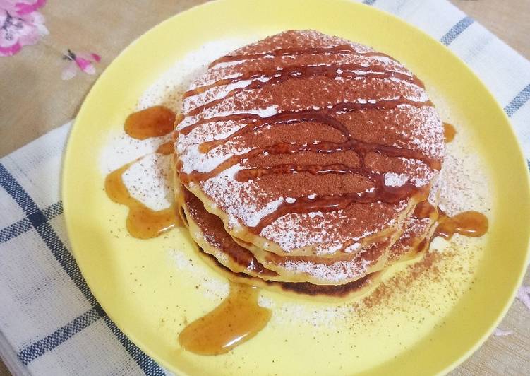 Cara Gampang Membuat Fluffy Pancake (Super Lembut) Anti Gagal
