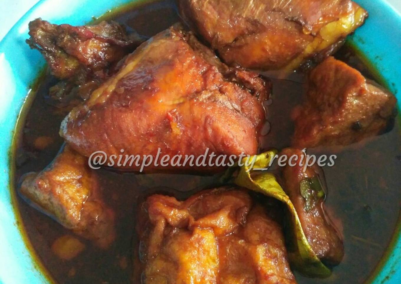 Semur ayam-tahu simple dan enak!!!