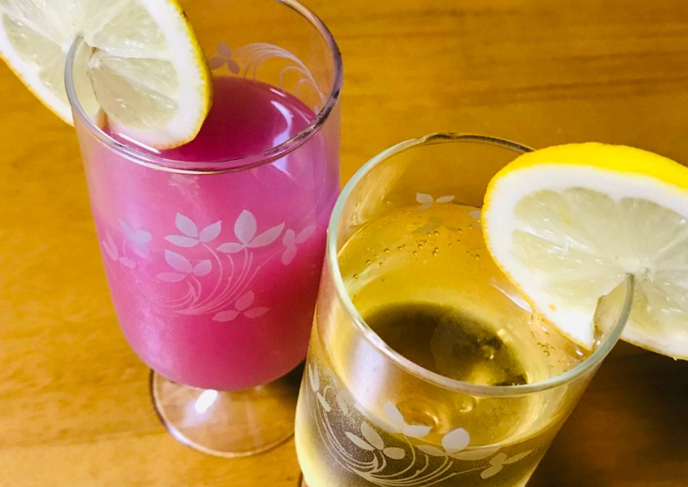 Cocktail de camote (rojo)y yomeishu de cereza!!