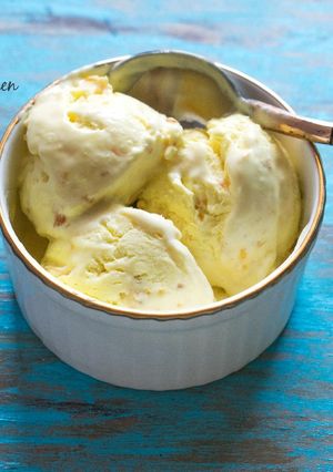 A picture of Homemade Butterscotch Ice Cream.