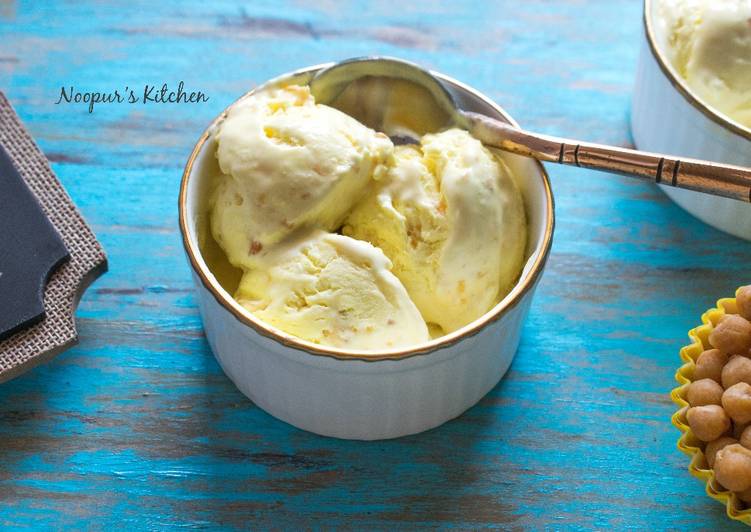 Homemade Butterscotch Ice Cream