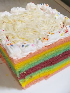 Foto resep Rainbow Cake mantul untuk pemula