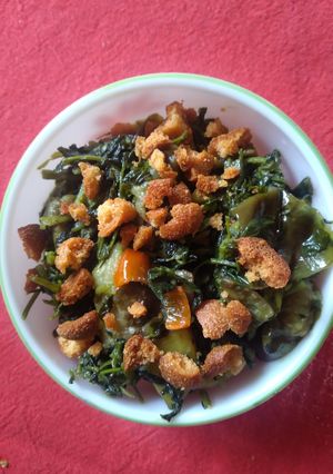 A picture of Methi sabji or methi shaak.
