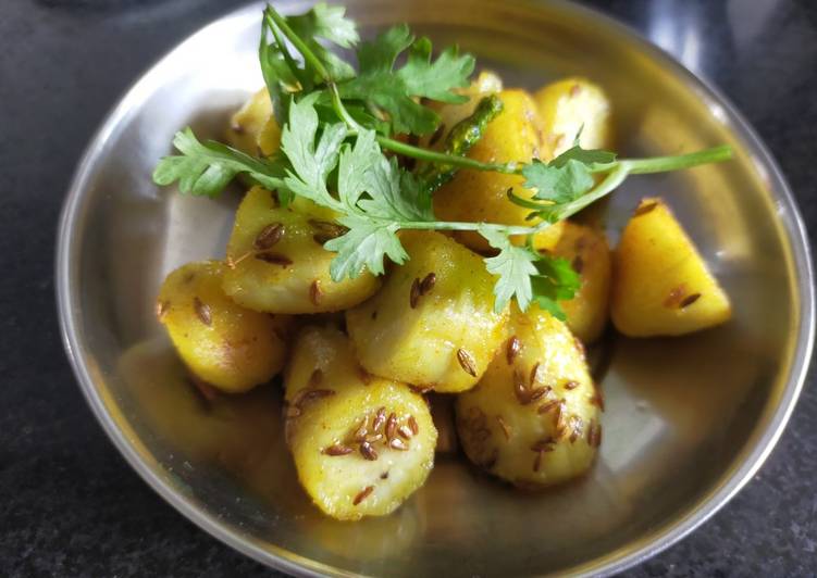 Simple Way to Prepare Banana sabzi