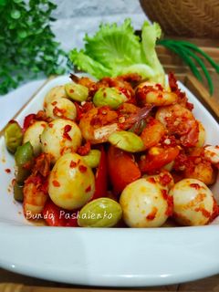 Foto resep Balado Udang Telur Puyuh